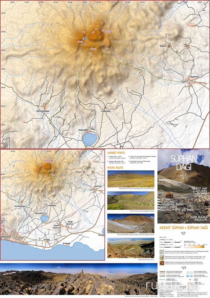 Map of Süphan Dağı