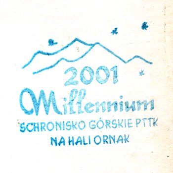 Pieczątka - Schronisko PTTK na Hali Ornak - 1999