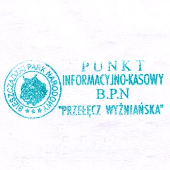 Pieczątka - Punkt informacyjno-kasowy BdPN Przełęcz Wyżniańska - 2000