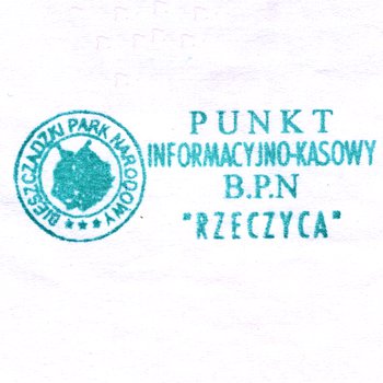 Pieczątka - Punkt informacyjno-kasowy BdPN "Rzeczyca" - 2000