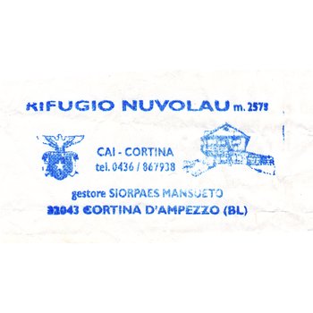 Pieczątka - Rifugio Nuvolau - 2009